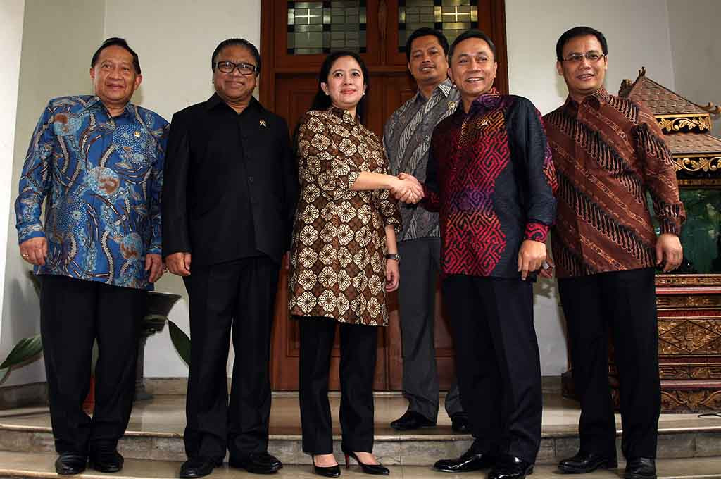 Puan dan pimpinan MPR (Foto: MI/Susanto)