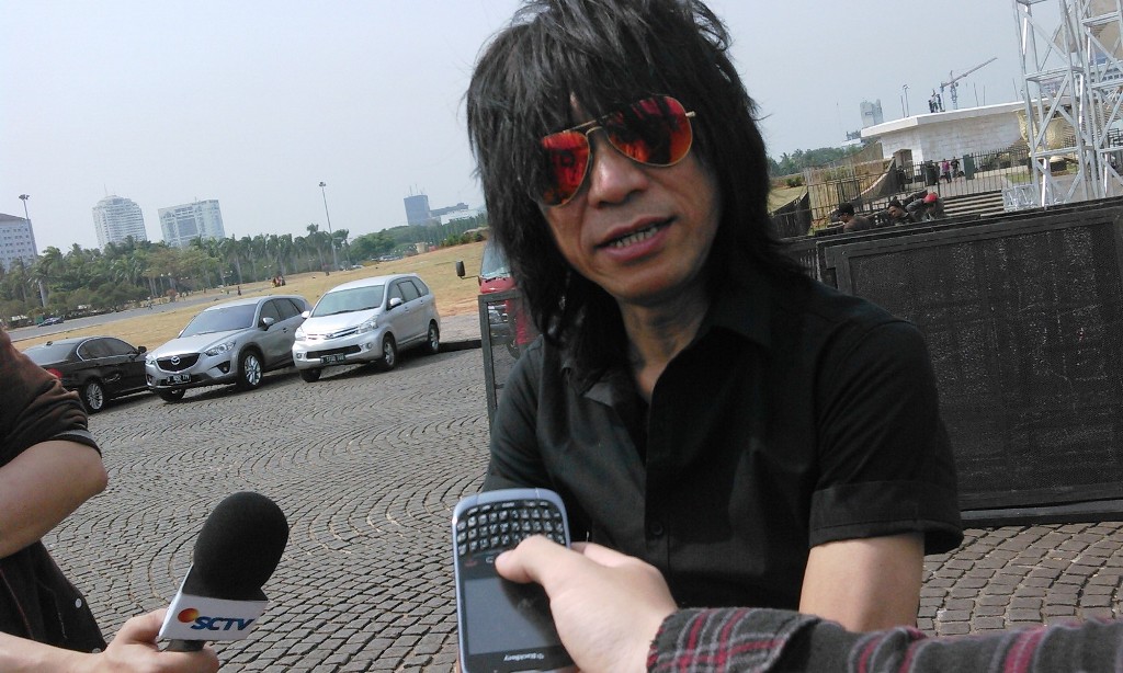  Ketua panitia acara, Abdee Slank, mengatakan persiapan mencapai 85 persen. -- Deny Irwanto