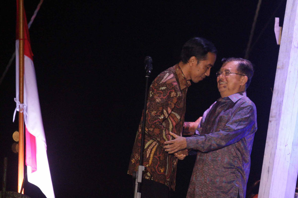 Joko Widodo dan Jusuf Kalla. -- MI/Ramdani