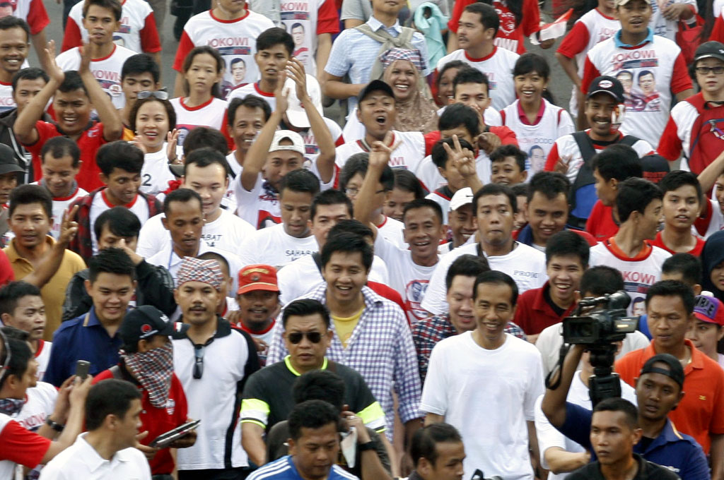 Memeriahkan syukuran pelantikan Joko Widodo sebagai RI 1 pada 20 Oktober, ratusan pedagang akan menggelar lapaknya di sepanjang Jalan Sudirman-Jalan MH Thamrin, Jakarta Pusat. -- MI/Adam Dwi