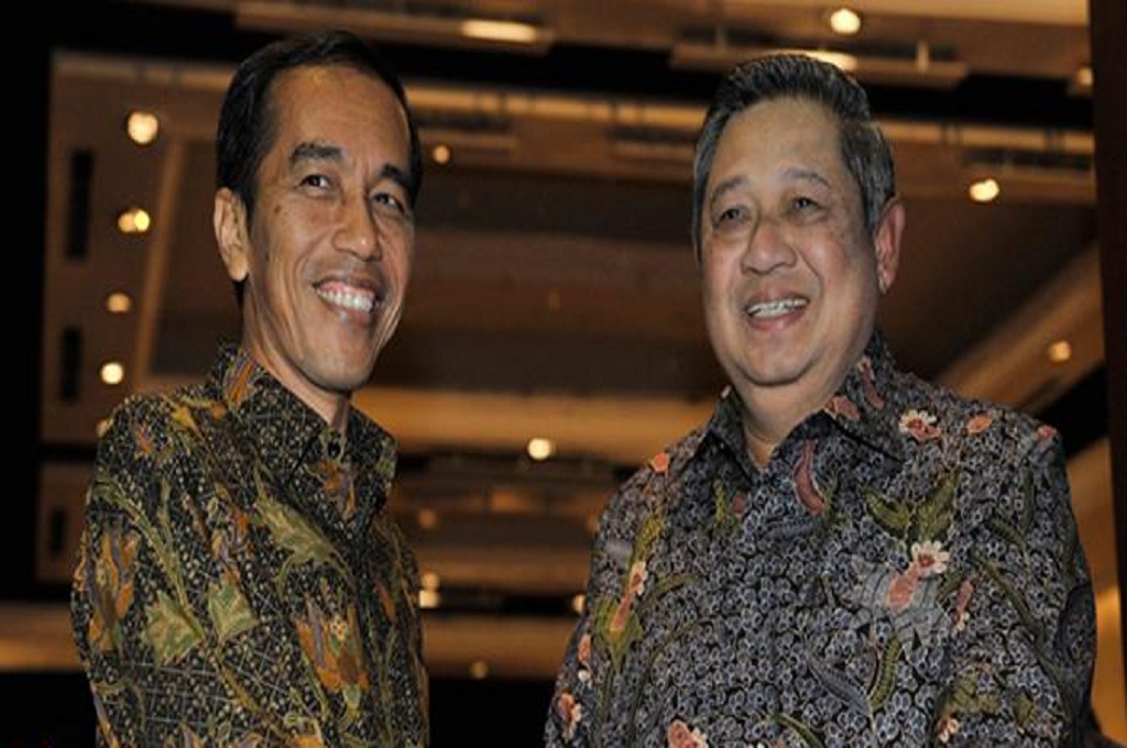Presiden Susilo Bambang Yudhoyono dan Presiden terpilih Joko Widodo bertemu di Bali, 28 Agustus 2014 - Ant/ Nyoman Budhiana