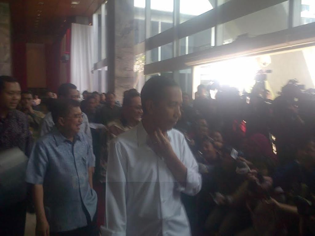 Jokowi dan Jusuf Kalla. -- Metrotvnews.com/Al Abrar