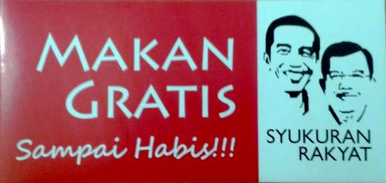 Ini Lokasi Makan Gratis Syukuran Rakyat