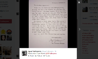 Agus Yudhoyono: Terimakasih Pepo dan Memo