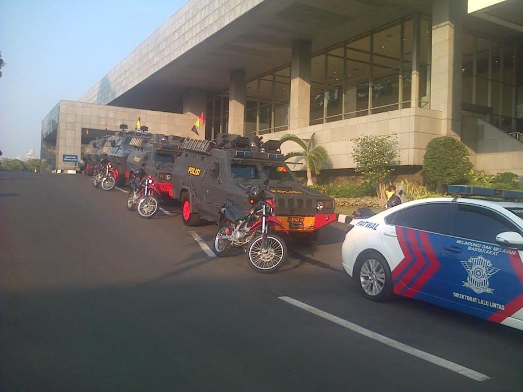 Baracuda di Halaman Gedung DPR--Metrotvnews.com/Al Abrar