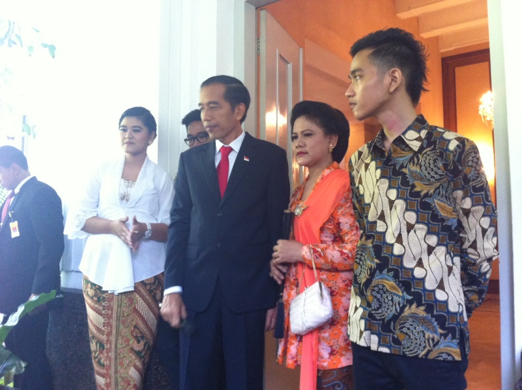 Jokowi dan keluarga--Metrotvnews.com/Desi Angriani