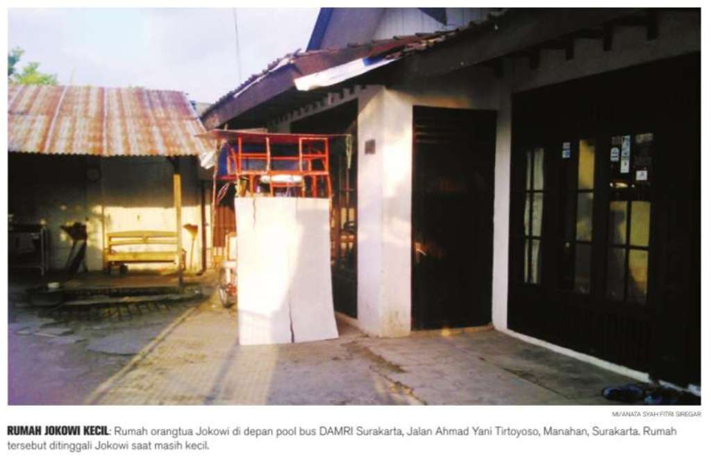 Rumah orangtua Jokowi di Manahan, Surakarta/MI.