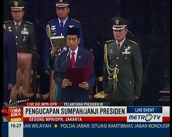 Jokowi-JK  Bersumpah akan Adil