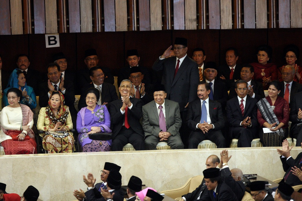 Megawati di antara undangan pelantikan Jokowi-JK/MI/SUSANTO.