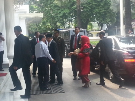  JK Tiba di Istana Wapres Tanpa Disambut Boediono