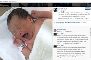 Ini Arti Nama Anak Pertama Ricky Harun dan Herfiza