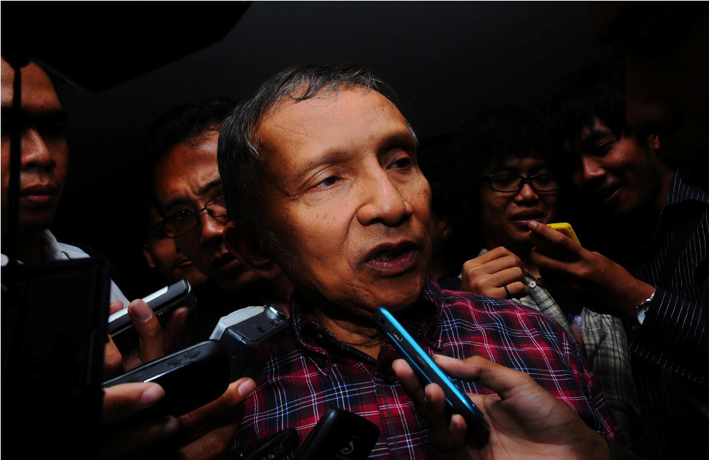 Ketua Majelis Pertimbangan PAN, Amien Rais--Antara/Idhad Zakaria