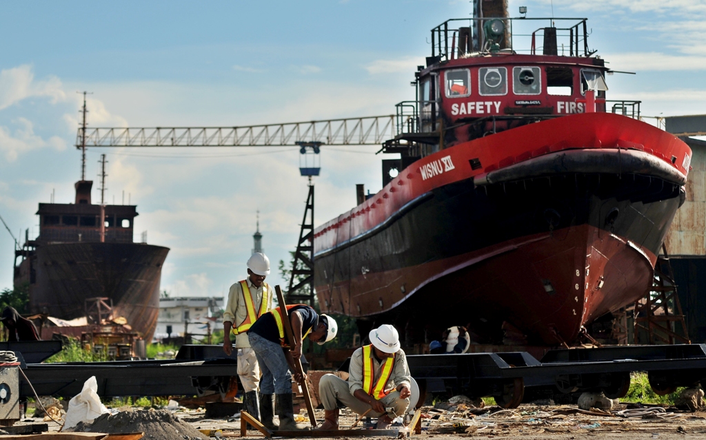 Industri galangan kapal. ANTARA/Sahrul Manda Tikupadang