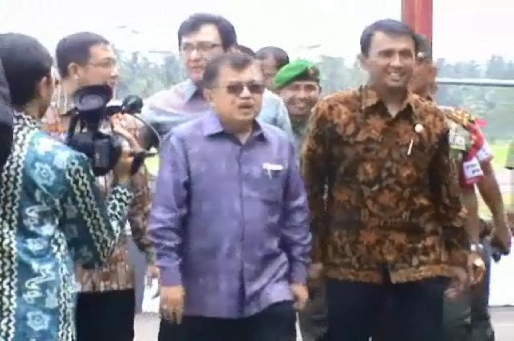 Wapres saat berkunjung ke Gunungsitoli, Sumatra Utara, Metrotv/ Khottob Nasution