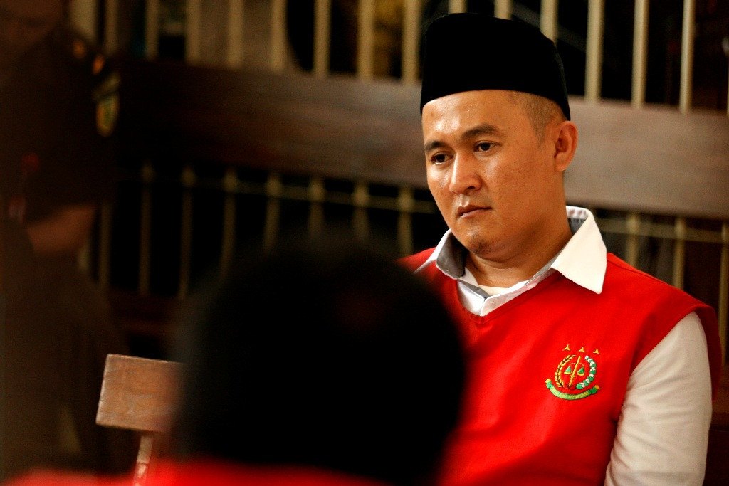 Wawan alis Awing divonis hukuman mati dalam kasus pembunuhan Fransisca Yofie.Ant/Agus Bebeng