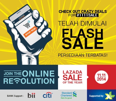 Lazada Tawarkan Diskon Melalui Program Online Revolution
