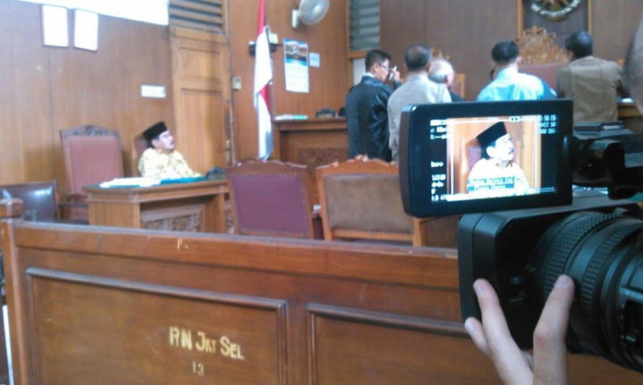 Antasari Terlihat Tenang saat Jalani Sidang Gugatan Prapradilan