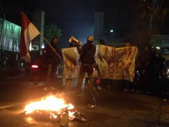 Demo BBM, Mahasiwa Unas Minta Aset Asing Dinasionalisasi