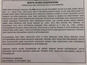 Batal Mogok, Angkot Bandung Sepakat Tarif Naik Rp1.000 