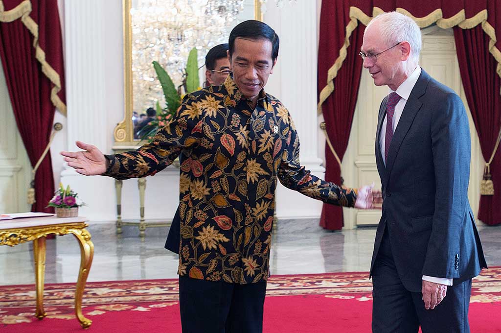 Presiden Terima Kunjungan Presiden Dewan Uni Eropa