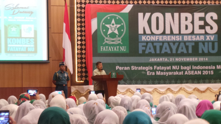 Wapres JK Buka Konferensi Besar Fatayat NU ke XV