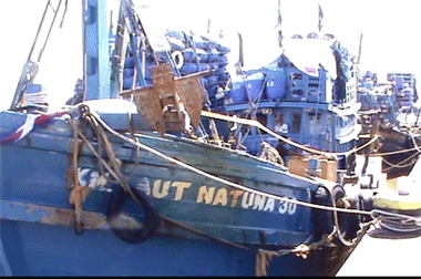 Lima Kapal Milik Warga Thailand Diamankan di Pontianak