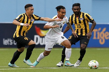 Babak Pertama, Malaysia vs Myanmar Belum Ada Gol