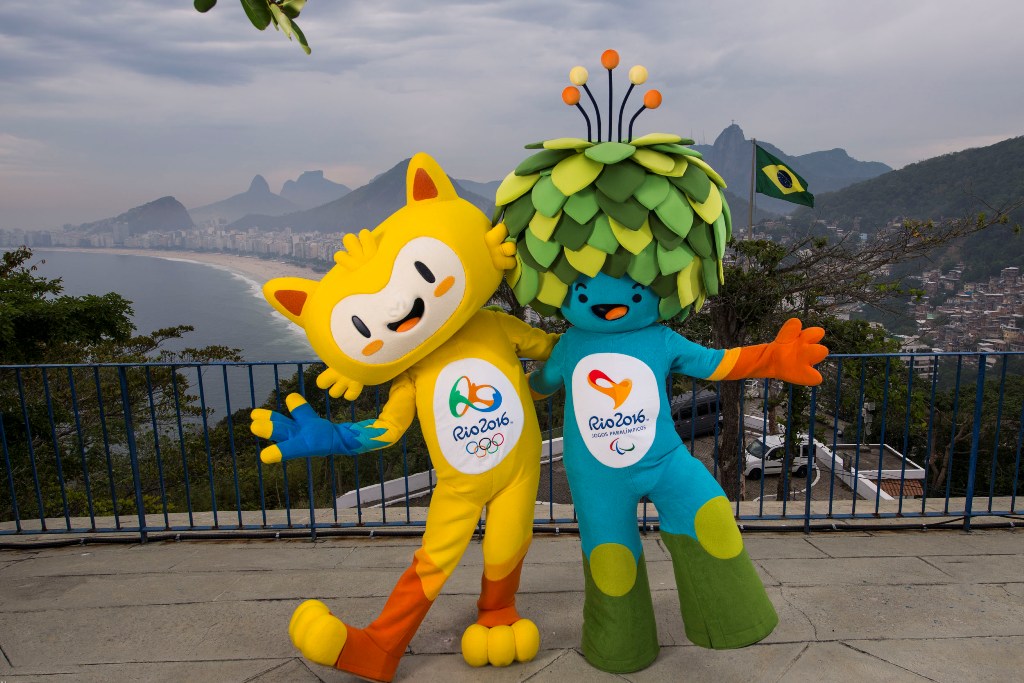 Maskot Olimpiade dan Paralimpiade 2016 (Foto: AP Photo/Rio 2016, Alex Ferro)