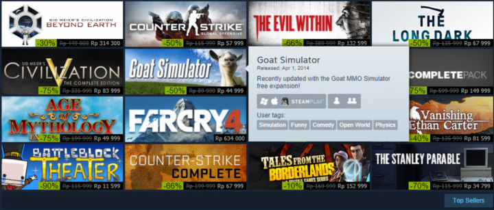 Steam Tawarkan Diskon Besar Hingga 2 Desember