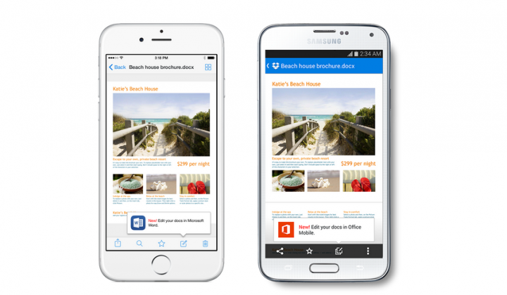 Pengguna Dropbox Kini Bisa Edit Dokumen Office