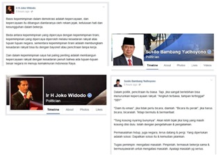 Adu Status Facebook Antara SBY-Jokowi?