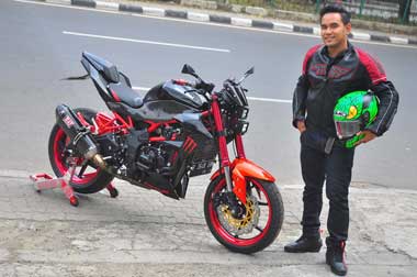 Kawasaki Z250SL 2014, Modifikasi Dua Kali Baru Puas