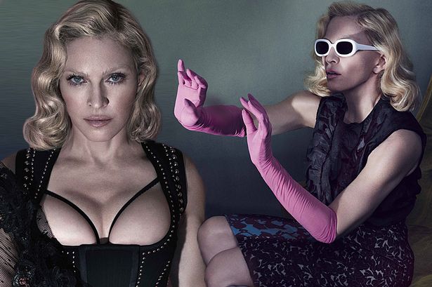 Usia Setengah Abad, Madonna Pose <i>Topless</i>