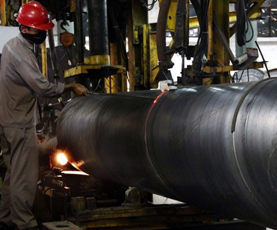 Industri baja. ANTARA FOTO/Asep Fathulrahman