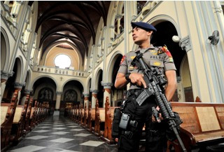 310 Polisi Jaga 86 Gereja di Temanggung selama Natal