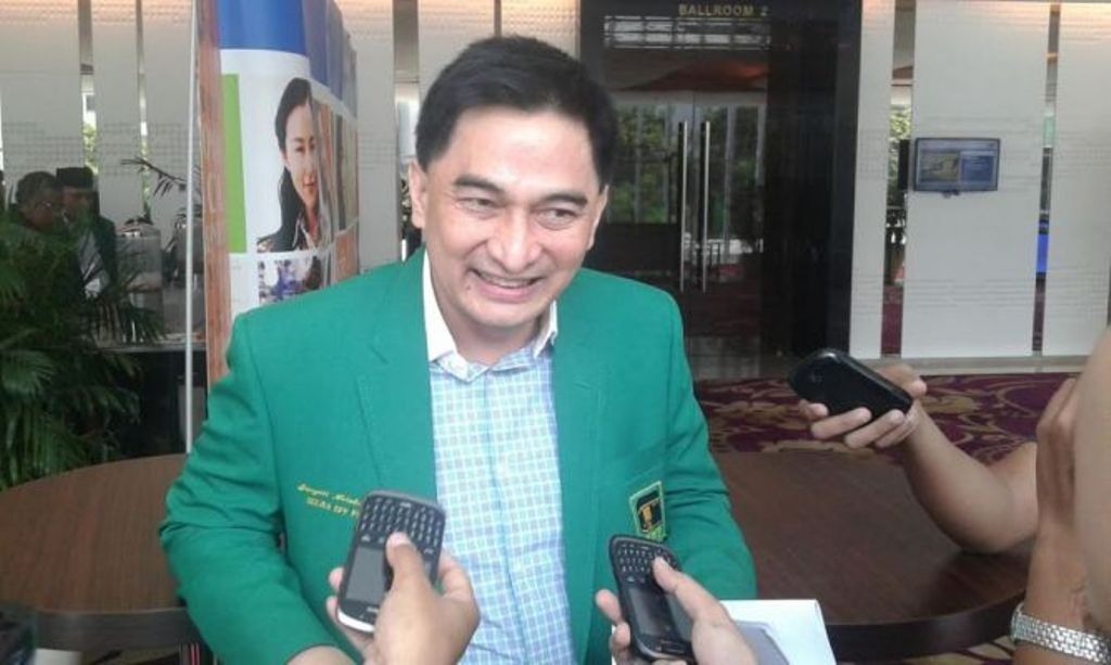 Sekretaris Jendral PPP versi Hasil Muktamar VIII Jakarta, Dimyati Natakusumah--Metrotvnews.com/Hardiat Dani Satria 