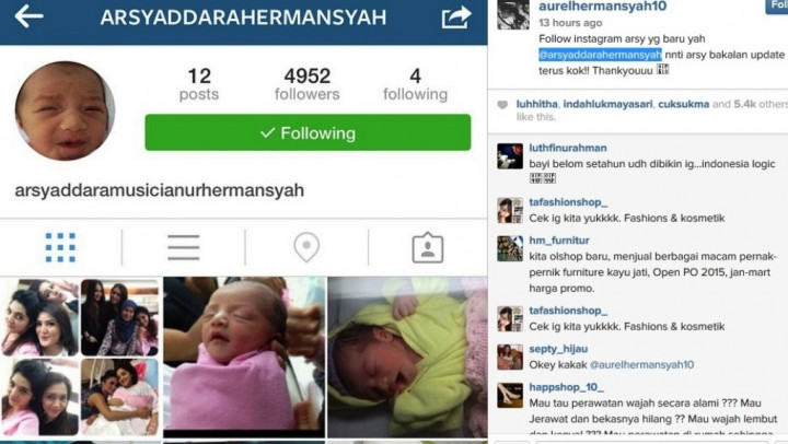 Putri Ashanty & Anang Sudah Punya Akun Instagram