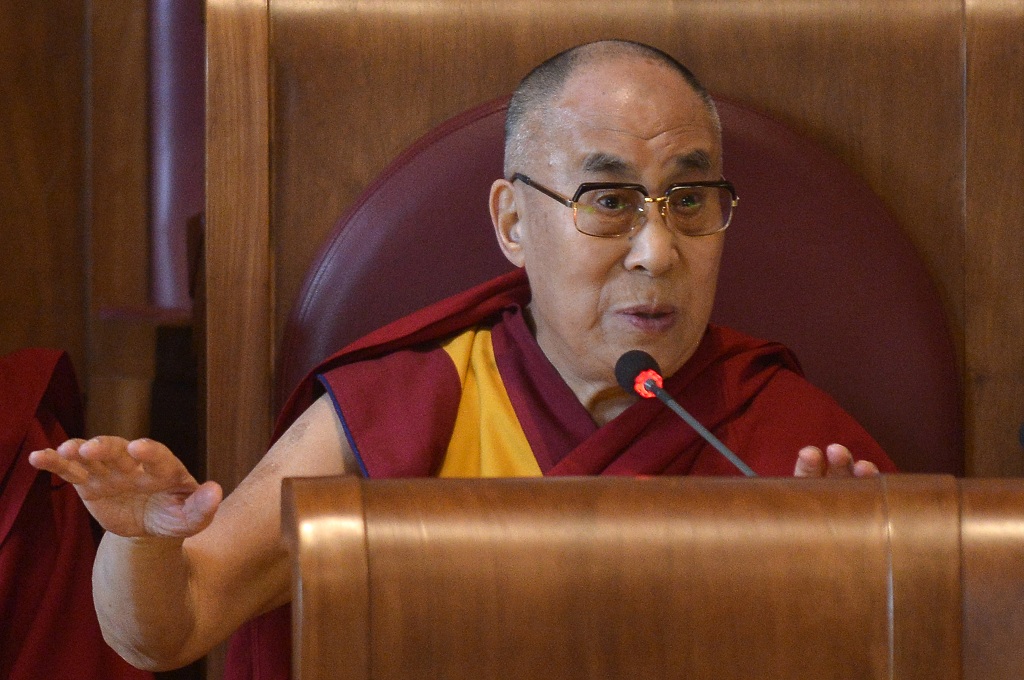 Dalai Lama dalam sebuah acara perdamaian di Roma, Italia - AFP / TIZIANA FABI