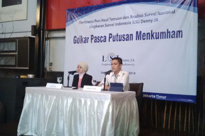 LSI: Elektabilitas Partai Golkar Hanya 8,4 Persen