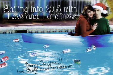 Perempuan Ini Kreasikan Kartu Natal versi Jomblo 