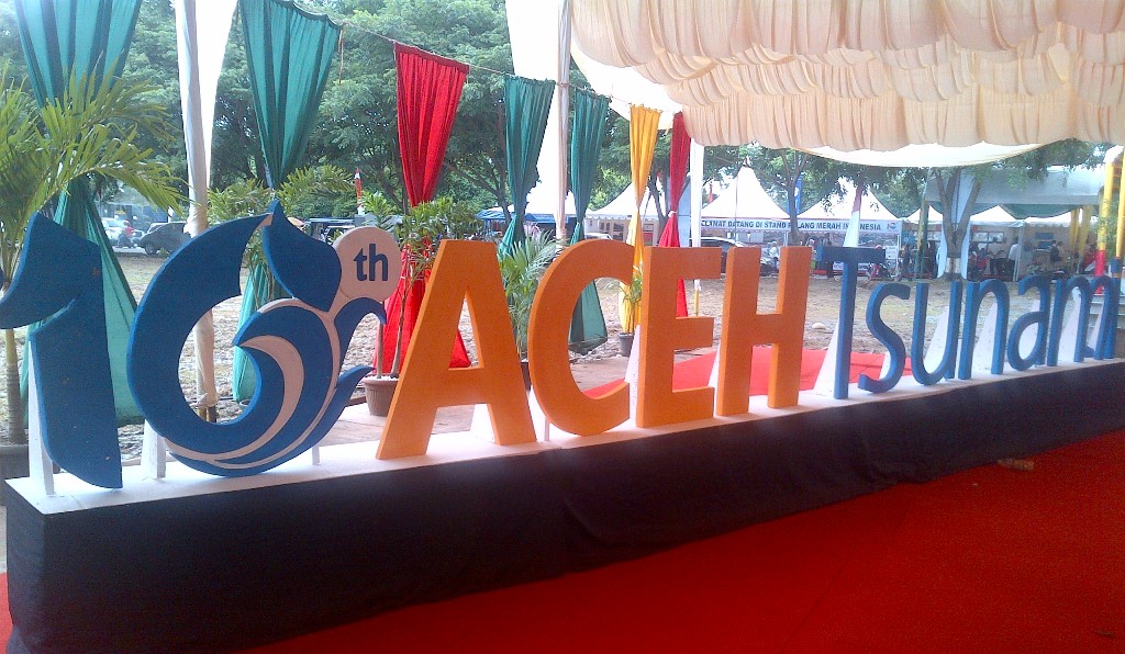 Peringatan 10 tahun tsunami Aceh dipusatkan di Lapangan Blang Padang, Banda Aceh, Jumat (26/12/2014). MTVN/Rodhi Aulia