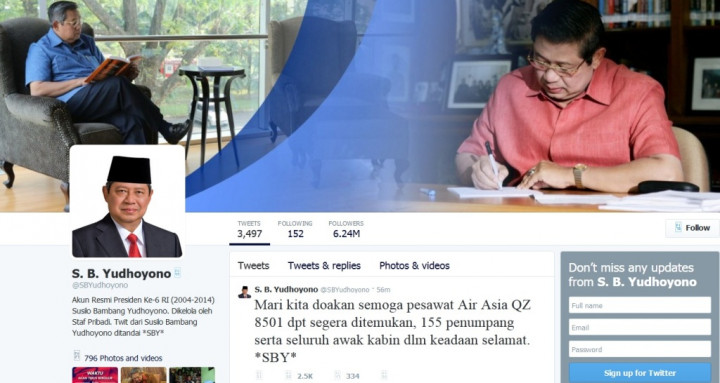 SBY: Mari Kita Doakan Semoga Pesawat AirAsia QZ 8501 Segera Ditemukan