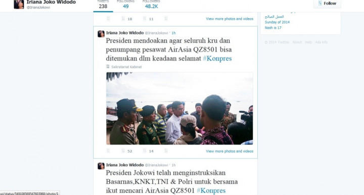 Presiden Jokowi Gelar Jumpa Pers soal Hilangnya AirAsia QZ8501 