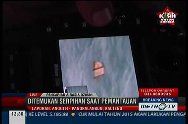 Objek Putih dan Orange Ditemukan di Selatan Kalimantan  