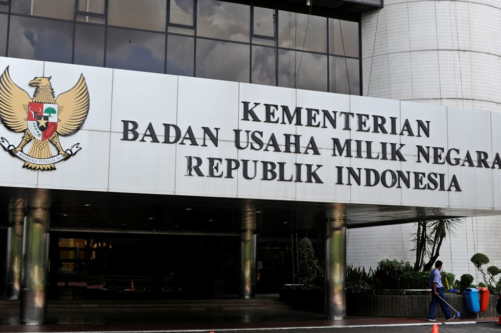 Gedung Kementerian BUMN -- ANTARA FOTO/Wahyu Putro