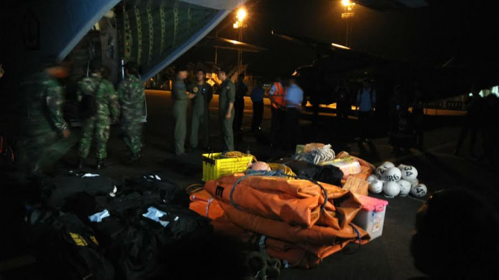 Balon untuk Angkat Ekor AirAsia QZ8501 Tiba di Pangkalan Bun