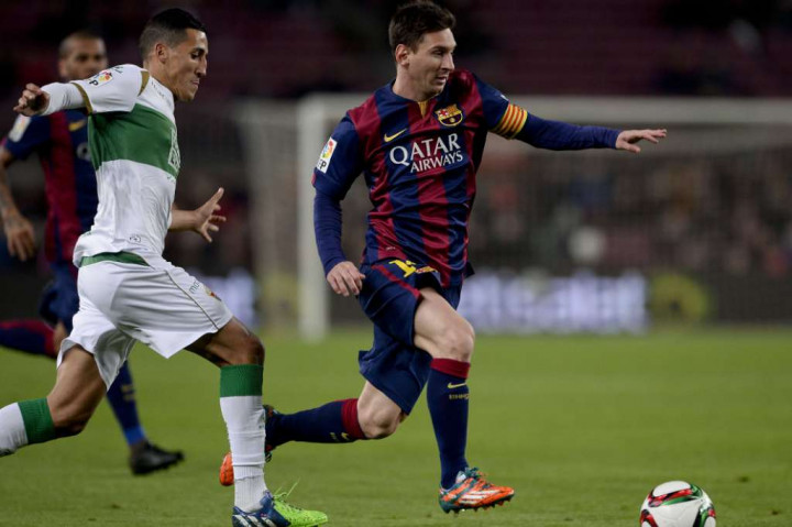 Trio Messi-Neymar-Suarez Bawa Barca Ungguli Elche di Paruh Pertama