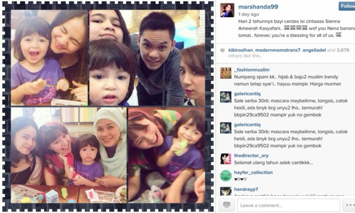 Akur Lagi, Marshanda Unggah Foto Ibu & Ben