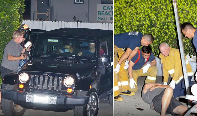 Chris Martin Tabrak Paparazzi dengan Jeep
