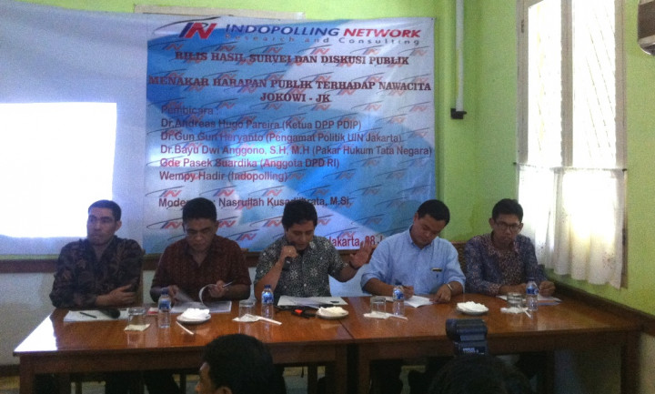 Survei Indopolling: Kepercayaan Publik terhadap Nawacita Jokowi-JK Masih Besar 